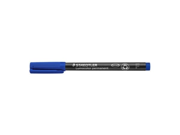 STAEDTLER Lumocolor - Markør - permanent - blå - 0.6 mm - fin
