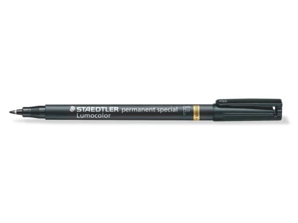Marker Staedtler Lumocolor 319 F-9 Special 0,6 mm sort permanent nano - (10 stk.)