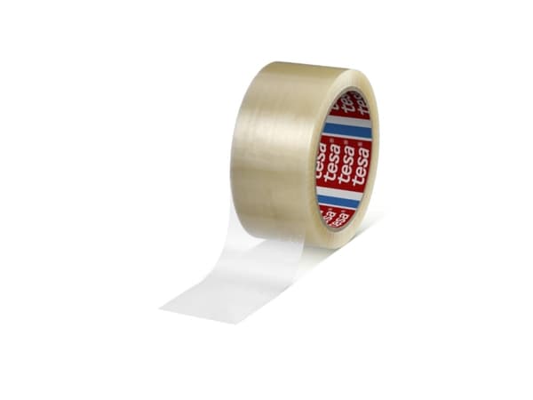 Pakketape, TESA 4280 - selvkl#bende tape 48 mm x 66.00 m, 25 µm kernediameter: 76 mm, håndrulle, pp - (36 stk.)