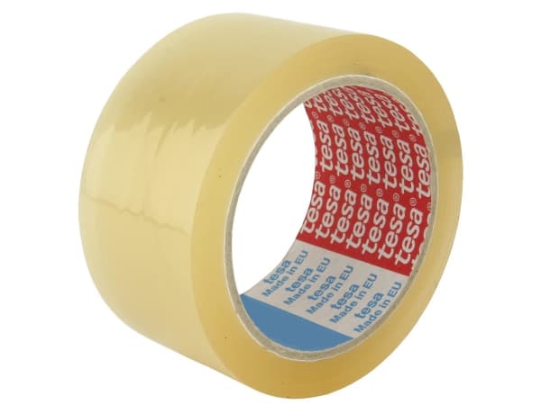 Pakketape, TESA 4280 - selvkl#bende tape 48 mm x 66.00 m, 25 µm kernediameter: 76 mm, håndrulle, pp - (36 stk.)