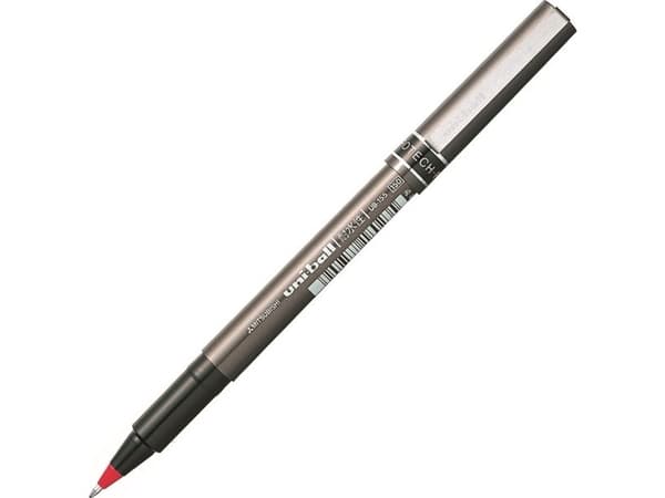 Rollerpen Uni-Ball UB-155 Micro Deluxe 0,2mm rød - (12 stk.)
