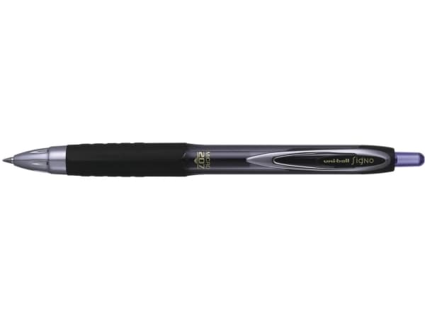 Rollerpen Uni-ball Signo micro UMN-207 m/klik 0,5mm blå - (12 stk.)