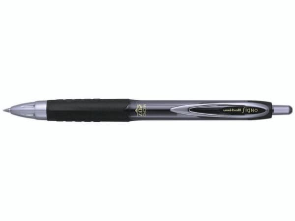 Rollerpen Uni-ball Signo micro UMN-207 m/klik 0,5mm sort - (12 stk.)