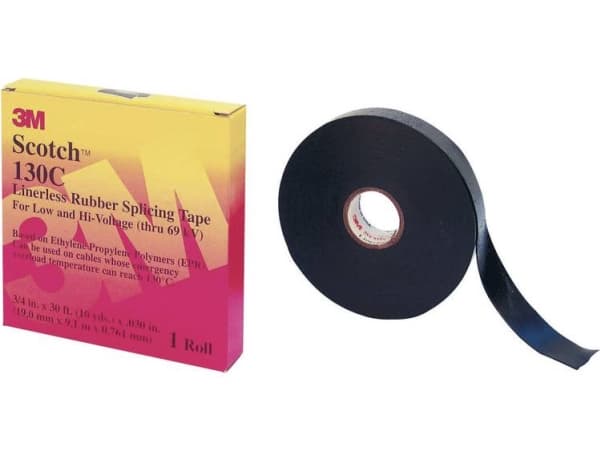 3M 80610833404, 1 stykker, Sort, 750 V, 9,1 m, 19 mm, 0,76 mm