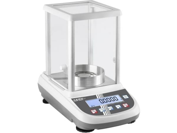 Kern ALJ 250-4A Laboratorievåg Vägningsområde 250 g Avläsbarhet 0,001 g via strömförsörjning Silver