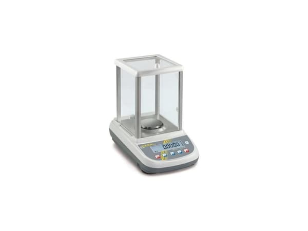 Kern ALJ 250-4A Laboratorievåg Vägningsområde 250 g Avläsbarhet 0,001 g via strömförsörjning Silver