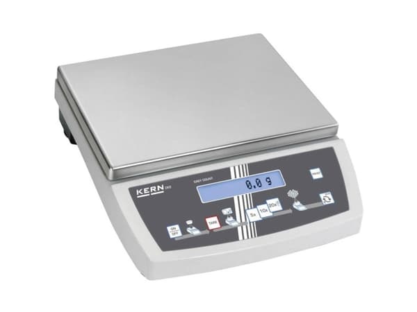 Kern CKE 8K0.05 Laskentapaino Punnitusalue 8 kg Lukemistarkkuus 0,05 g virtalähteen kautta, Paristokäyttöinen, Paristokäyttöinen Hopea