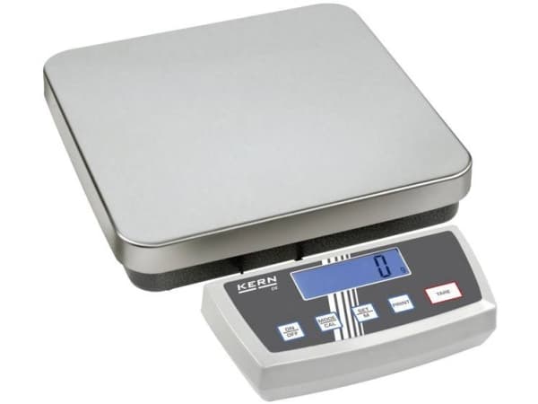 Kern DE 6K0.5A Pakkevægt Vejeområde 6 kg Aflæsningsnøjagtighed 0.5 g via strømdrift, Batteridrevet, Batteridrevet Sølv