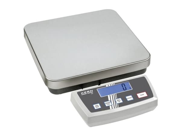 Kern DE 6K0.5A Pakkevægt Vejeområde 6 kg Aflæsningsnøjagtighed 0.5 g via strømdrift, Batteridrevet, Batteridrevet Sølv