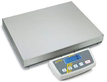 Kern DE 6K0.5A Pakkevægt Vejeområde 6 kg Aflæsningsnøjagtighed 0.5 g via strømdrift, Batteridrevet, Batteridrevet Sølv