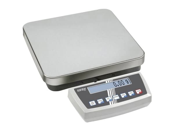 Kern lava-asteikko Punnituskapasiteetti 20 kg Lukemistarkkuus 0,1 g virtalähteen kautta, paristokäyttöinen Hopea