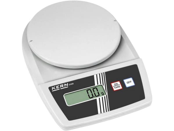 Kern EMB 500-1BE Brevvikt Vägningsområde: 0,5 kg Avläsningsnoggrannhet: 0,1 g Batteridrift, nätdrift (tillval) Svart