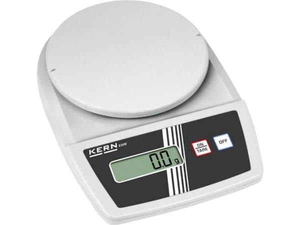 Kern EMB 500-1BE Brevvikt Vägningsområde: 0,5 kg Avläsningsnoggrannhet: 0,1 g Batteridrift, nätdrift (tillval) Svart