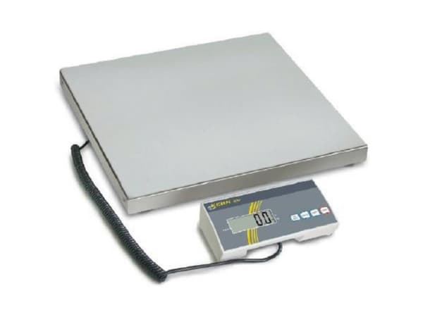 Kern EOB 150K50XL Pakkevægt Vejeområde 150 kg Aflæsningsnøjagtighed 50 g via strømdrift, Batteridrevet Sølv
