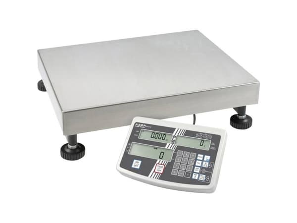 Kern IFS 100K-3 Tællevægt Vejeområde 150 kg Aflæsningsnøjagtighed 1 g, 2 g via strømdrift, Batteridrevet Sølv