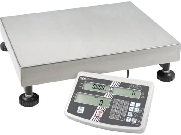 Kern IFS 100K-3 Tællevægt Vejeområde 150 kg Aflæsningsnøjagtighed 1 g, 2 g via strømdrift, Batteridrevet Sølv