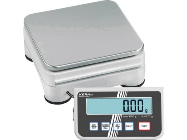 Kern PCD 2500-2 Præcisionsvægt Vejeområde 2.5 kg Aflæsningsnøjagtighed 0.01 g via strømdrift, Batteridrevet, Batteridrevet Sølv