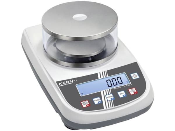 Kern PLS 1200-3A Præcisionsvægt Vejeområde 1.2 kg Aflæsningsnøjagtighed 0.001 g via strømdrift Sølv