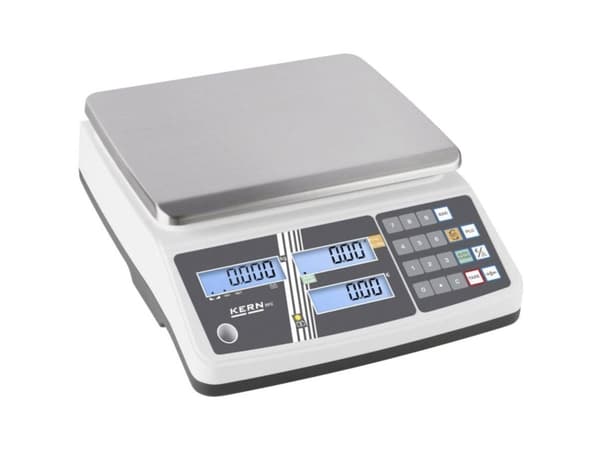 Kern RPB 6K1DHM Laddningsvikt Vägningsområde: 6 kg Avläsningsnoggrannhet: 1 g via strömförsörjning, batteridrivet