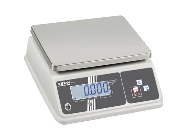 Kern WTB 3K-4N Bordsvåg Viktkapacitet: 3 kg Avläsningsnoggrannhet: 0,5 g via strömförsörjning, batteridrift