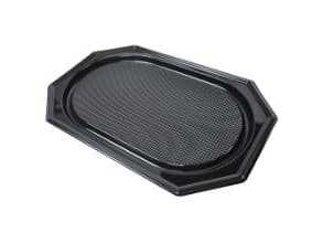 Fad 36x54 cm Stor Plast PET Sort Låg på 73705,10 ps x 10 stk/krt
