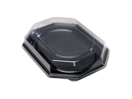 Låg/t Cateringfad mellem oval 465x315x63mm klar 50stk/kar