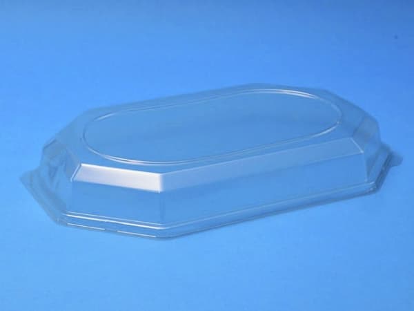 Låg/t Cateringfad mellem oval 465x315x63mm klar 50stk/kar