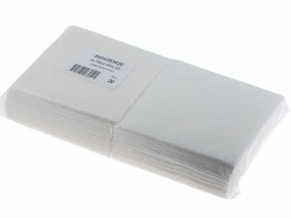 Universalduk 38x38 cm 150 gr utan Microplast Vit,20 st/pk