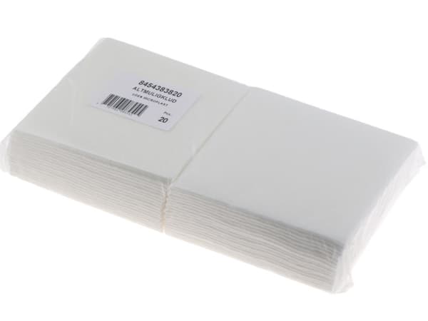 Universalduk 38x38 cm 150 gr utan Microplast Vit,20 st/pk
