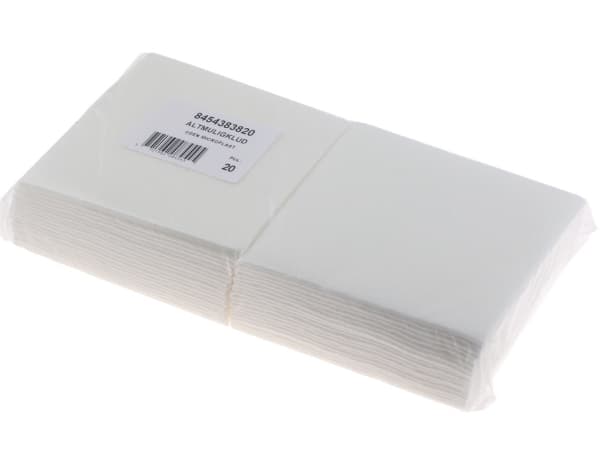 Universalduk 38x38 cm 150 gr utan Microplast Vit,20 st/pk