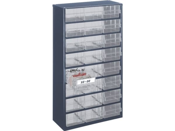raaco Cabinet 1224-02, Blå, Stål, 24 skuffer, 29,7 kg, 306 mm, 150 mm