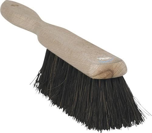 VIKAN Pölyharja, 290 mm, Medium, puu. Puinen pölyharja, jossa on arangan karva. Sopii erityisesti rasvaisten ja öljyisten jätteiden lakaisuun.