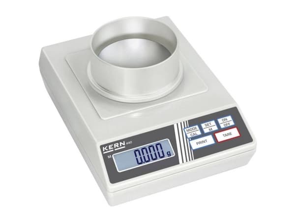 Kern 440-21A Laboratorievåg Vägningsområde 60 g Avläsningsnoggrannhet 0,001 g via strömförsörjning, Batteridrift, Batteridrift