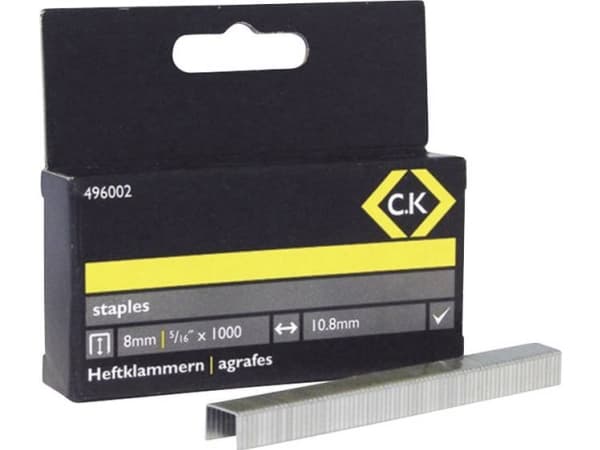 Nastat, nastat 1000 kpl C.K 496002 Mitat (L x S) 8 mm x 10,5 mm