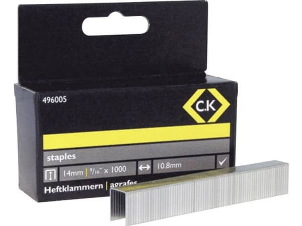Nastat, nastat 1000 kpl C.K 496005 Mitat (L x S) 14 mm x 10,5 mm