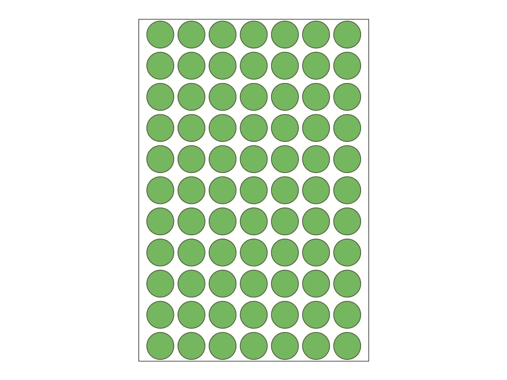 Herma Self-adhesive labels, round, green 13 mm 2464 pcs - 2235