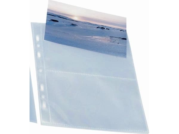 Bantex A5 Postkortlomme 10x15 cm, transparent - (10 stk.)