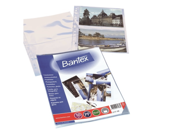 Fotolomme Bantex 15x21 cm klar PP - (10 stk.)