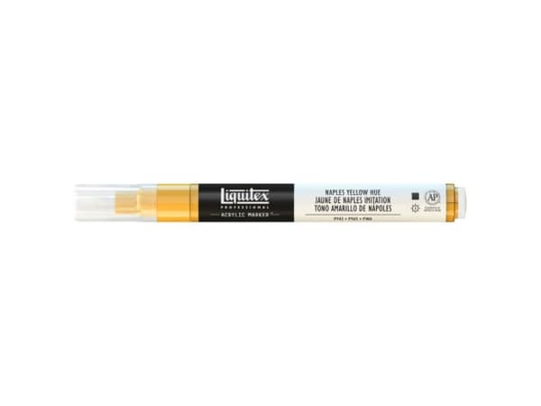 Liquitex 887452000877, Gul, Svart, Vit, Fin spets, 2 mm, 1 styck