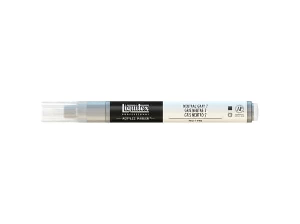 Liquitex 887452000952, Harmaa, Musta, Valkoinen, Ohut pää, 2 mm, 1 kpl