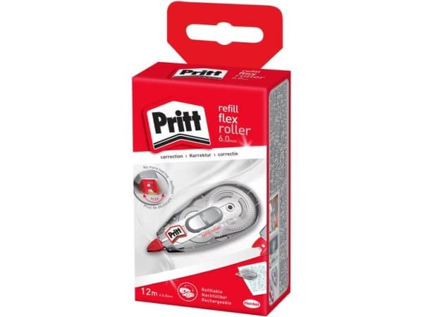 Rettetape Pritt flex, genopfyldelig, 6 mm x 12 m
