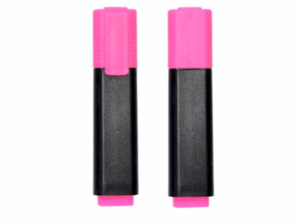 Tekstmarker Q-Line rosa - (10 stk.)