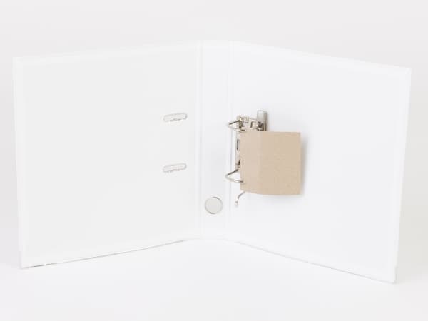 Brevordner Q-Line hvid A4 metalskinne 50mm ryg - (10 stk.)