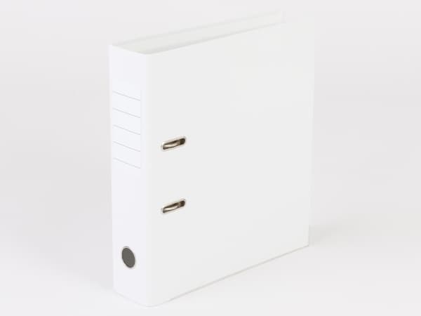 Brevordner Q-Line hvid A4 metalskinne 75mm ryg - (10 stk.)