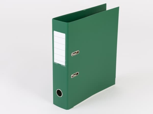 Brevordner Q-Line grøn A4 metalskinne 75mm ryg - (10 stk.)