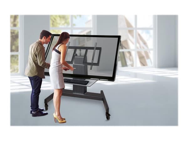 Neomounts PLASMA-M2500T - Vogn - motorisert - for flatpanel / AV-utstyr - svart, RAL 9005 - skjermstørrelse: 42"-100"