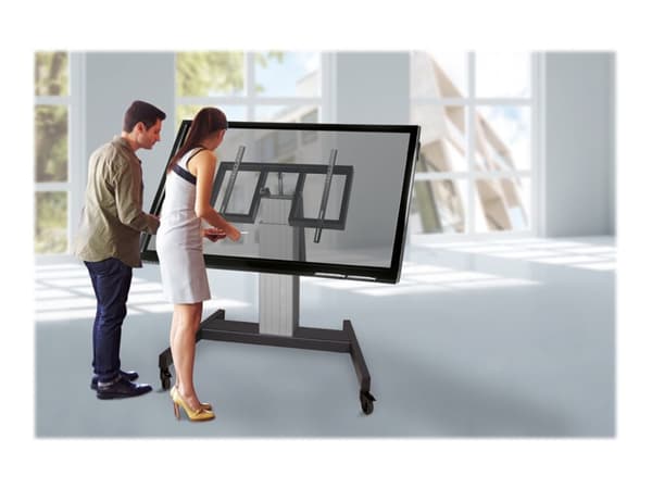 Neomounts PLASMA-M2500T - Vogn - motorisert - for flatpanel / AV-utstyr - sølv, RAL 9006, hvit aluminiumsfarge - skjermstørrelse: 42"-100" Sølv