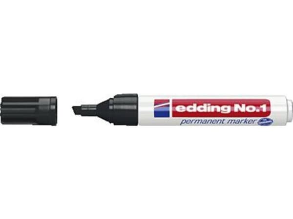 Marker Edding No. 1 permanent sort 1-5 mm (stk.)