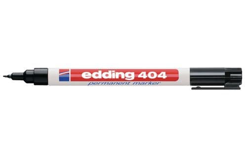 Marker Edding 404 sort 0.75 mm permanent - for glas, metal, plastik