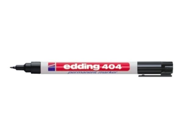 Marker Edding 404 sort 0.75 mm permanent - for glas, metal, plastik